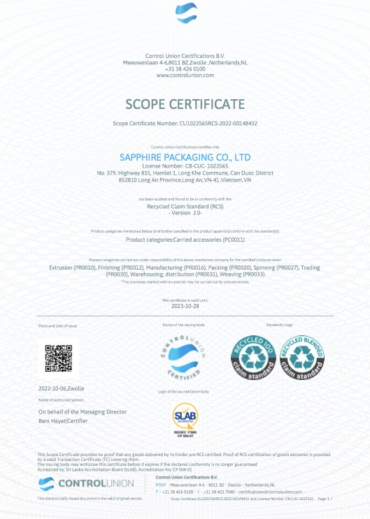 GRS - GCS Certification